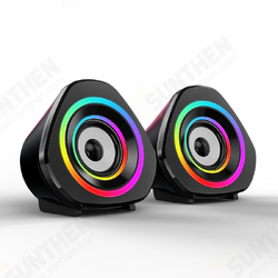 V-119 bluetooth 5.0 Soundbox 2.0 Loudspeaker with RGB Colorful Breathing LED Light Computer Speakers V-119 bluetooth 5.0 Soundbox 2.0 Loudspeaker with RGB Colorful Breathing LED Light Computer Speakers