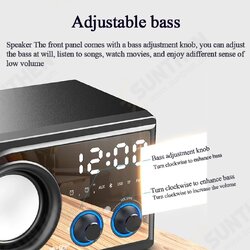 SA-C2 Wooden Computer bluetooth 5.0 Speaker Column Large Power Adjustable Bass Subwoofer Wireless bluetooth LoudSpeaker Music Center SA-C2 Wooden Computer bluetooth 5.0 Speaker Column Large Power Adjustable Bass Subwoofer Wireless bluetooth LoudSpeaker Music Center
