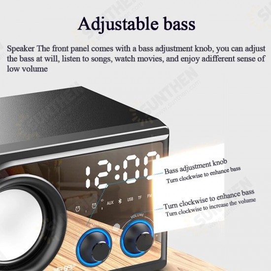 SA-C2 Wooden Computer bluetooth 5.0 Speaker Column Large Power Adjustable Bass Subwoofer Wireless bluetooth LoudSpeaker Music Center SA-C2 Wooden Computer bluetooth 5.0 Speaker Column Large Power Adjustable Bass Subwoofer Wireless bluetooth LoudSpeaker Music Center