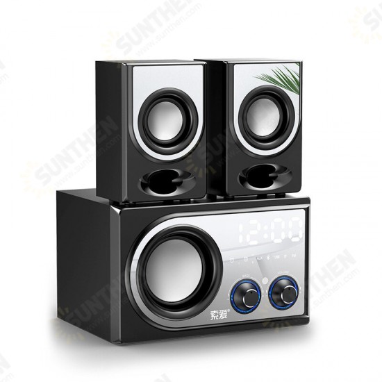 SA-C2 Wooden Computer bluetooth 5.0 Speaker Column Large Power Adjustable Bass Subwoofer Wireless bluetooth LoudSpeaker Music Center SA-C2 Wooden Computer bluetooth 5.0 Speaker Column Large Power Adjustable Bass Subwoofer Wireless bluetooth LoudSpeaker Music Center