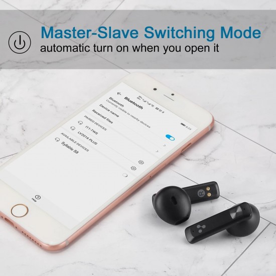 SYLLABLE S8 TWS bluetooth Earphones Master-Slave Switching 13mm Driver Stereo bass Earbuds Headphone with Mic