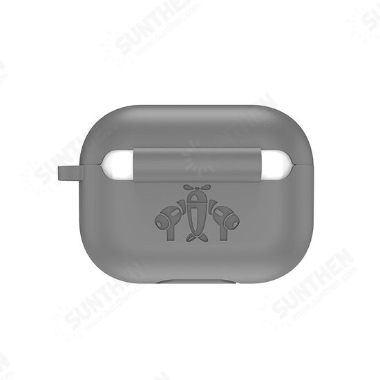 Silicone Shockproof Earphone Storage Case with KeyChain for Apple Airpods 3 Airpods Pro Silicone Shockproof Earphone Storage Case with KeyChain for Apple Airpods 3 Airpods Pro