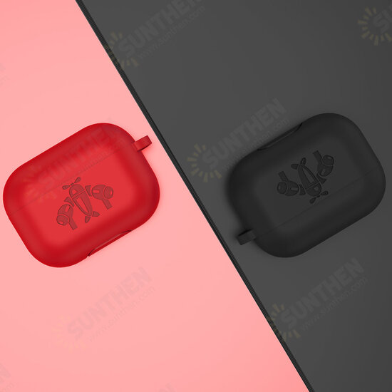Silicone Shockproof Earphone Storage Case with KeyChain for Apple Airpods 3 Airpods Pro Silicone Shockproof Earphone Storage Case with KeyChain for Apple Airpods 3 Airpods Pro