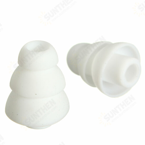 Small 2pcs Three Layer Silicone In-Ear Earphone Covers Cap Replacement Earbud Bud Tips Earbuds Eartips Earplug Ear Pads