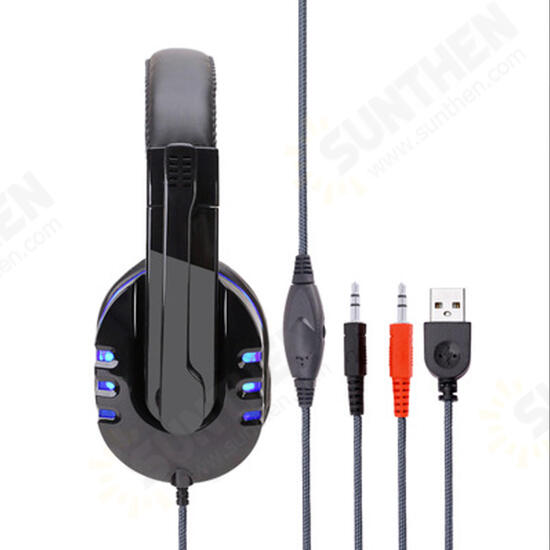 SY733MV USB Wired Light Gaming Computer Headphone for PS4 Dedicated SY733MV USB Wired Light Gaming Computer Headphone for PS4 Dedicated