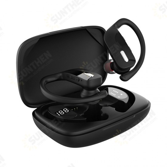 T17 TWS bluetooth 5.0 Earphone HiFi Stereo Deep Bass 14mm Moving Coil AAC HD Audio CVC Noise Reduction 600mAh Battery IPX5 Waterproof Auto Pairing LED Digital Display Earbuds In-ear Sports Headphone with Mic T17 TWS bluetooth 5.0 Earphone HiFi Stereo Deep Bass 14mm Moving Coil AAC HD Audio CVC Noise Reduction 600mAh Battery IPX5 Waterproof Auto Pairing LED Digital Display Earbuds In-ear Sports Headphone with Mic