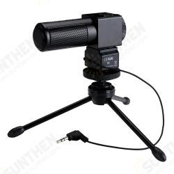 SGC-698 Photography Interview Microphone Condenser Camera Recording MIC with 3.5mm Output for Nikon DSLR Camera
