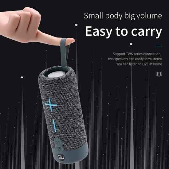 TG619 bluetooth Speaker Wireless Speakers 1200mAh Long Endurance TF Card AUX Portable Outdoor Speaker with Mic