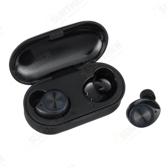 TW60 TWS Wireless bluetooth 5.0 HiFi Stereo Sport Earbuds Headphone Touch Control Earphone with Charging Box