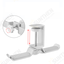 Universal Metal Head-Mounted Dual Earphone Holder Internet Cafe Monitor Earphone Hanger Desktop Lock Clip Earphone Display Shelf Universal Metal Head-Mounted Dual Earphone Holder Internet Cafe Monitor Earphone Hanger Desktop Lock Clip Earphone Display Shelf