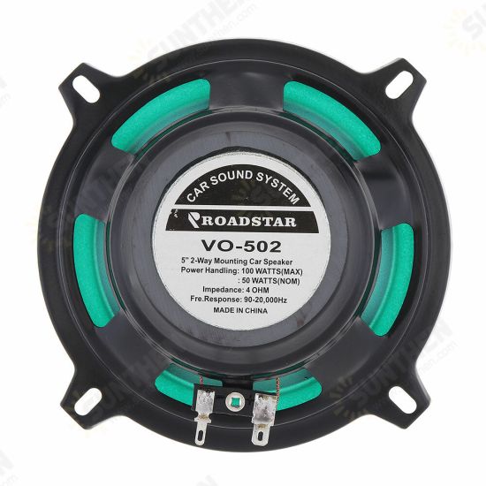 VO-502 5inch 2-Way Mounting Car Speaker 100W Car Stereo Speaker HiFi Audio Vehicle Coaxial Speaker Auto Audio Loudspeaker VO-502 5inch 2-Way Mounting Car Speaker 100W Car Stereo Speaker HiFi Audio Vehicle Coaxial Speaker Auto Audio Loudspeaker