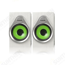 Vaensong 20A 6W Mini Dual Desktop Wood Speaker USB 2.0 3.5mm AUX Vaensong 20A 6W Mini Dual Desktop Wood Speaker USB 2.0 3.5mm AUX