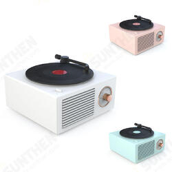Retro Turntable Wireless Mini Bluetooth 5.0 Speaker Portable Subwoofer, 8 Hours Working Time Retro Turntable Wireless Mini Bluetooth 5.0 Speaker Portable Subwoofer, 8 Hours Working Time
