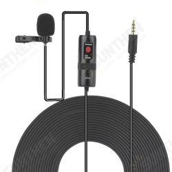 WS-M1 3.5mm Audio Video Record Lavalier Lapel Microphone Omnidirectional Condenser Clip On Mic for Smartphone Vlog Camera WS-M1 3.5mm Audio Video Record Lavalier Lapel Microphone Omnidirectional Condenser Clip On Mic for Smartphone Vlog Camera