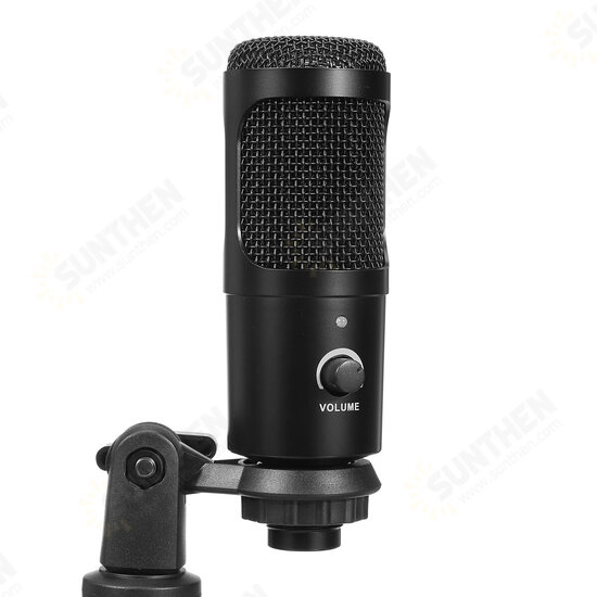 Wired USB Microphone with Tripod for Computer Windows for Mac PC Live Broadcast Video Conferencing Audio Recording YouTube