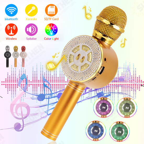 Wireless Microphone Hifi Speaker bluetooth Magnetic USB Charging Sound Quality Microphone