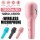 Wireless Microphone bluetooth V5.0 Low Latency 1800mAh Battery Portable Audio Video Recording Mic for Live KTV Fun