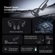 Bone Conduction Headphones bluetooth V5.2 Earphone Dynamic Low Latency Dual Mic Call Noise Cancelling IP66 Waterproof Wireless Headphone