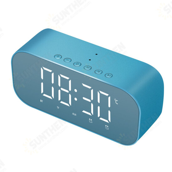 S5 Mini Wireless bluetooth Speaker Dual Alarm Clock LED Display Mirror TF Card Subwoofer with Mic S5 Mini Wireless bluetooth Speaker Dual Alarm Clock LED Display Mirror TF Card Subwoofer with Mic