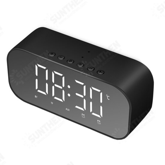 S5 Mini Wireless bluetooth Speaker Dual Alarm Clock LED Display Mirror TF Card Subwoofer with Mic S5 Mini Wireless bluetooth Speaker Dual Alarm Clock LED Display Mirror TF Card Subwoofer with Mic