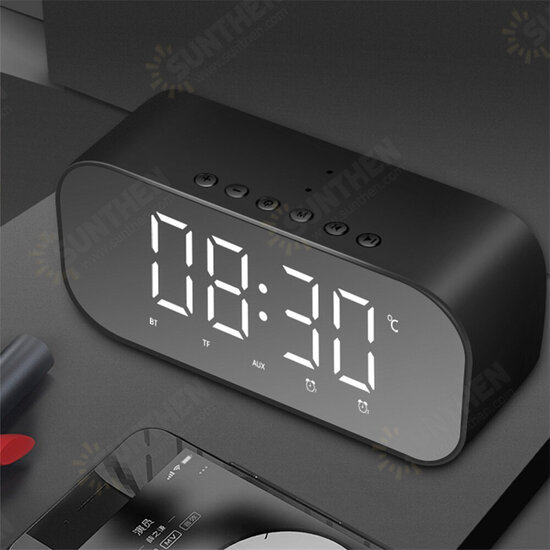 S5 Mini Wireless bluetooth Speaker Dual Alarm Clock LED Display Mirror TF Card Subwoofer with Mic S5 Mini Wireless bluetooth Speaker Dual Alarm Clock LED Display Mirror TF Card Subwoofer with Mic