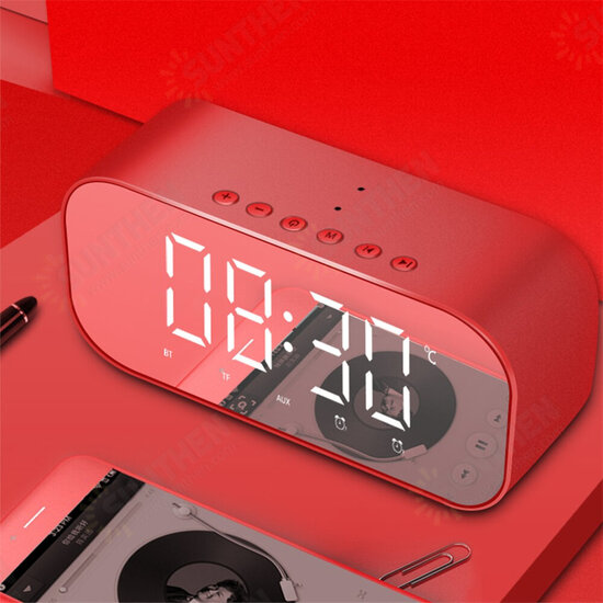 S5 Mini Wireless bluetooth Speaker Dual Alarm Clock LED Display Mirror TF Card Subwoofer with Mic S5 Mini Wireless bluetooth Speaker Dual Alarm Clock LED Display Mirror TF Card Subwoofer with Mic