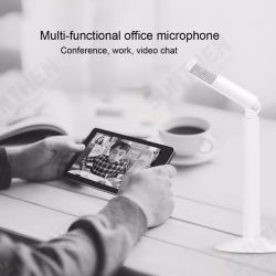 SF-950 120 Degree Rotation Omnidirectional Condenser Sound Desktop Microphone Head 3.5mm Jack Studio Stereo Recording Microphone with 1.3m Cable SF-950 120 Degree Rotation Omnidirectional Condenser Sound Desktop Microphone Head 3.5mm Jack Studio Stereo Recording Microphone with 1.3m Cable