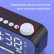 Z5 Wireless bluetooth Speaker Portable Mini Mirror Alarm Clock Support TF Card FM Radio with Mic