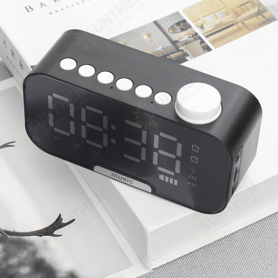 Z5 Wireless bluetooth Speaker Portable Mini Mirror Alarm Clock Support TF Card FM Radio with Mic Z5 Wireless bluetooth Speaker Portable Mini Mirror Alarm Clock Support TF Card FM Radio with Mic