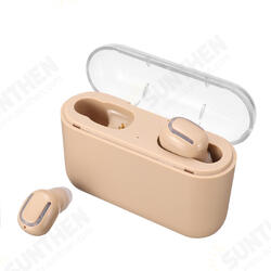 [bluetooth 5.0] Earphone CVC6.0 Noise Cancelling 2200mAh Power Bank IPX5 Waterproof Headphone with Mic