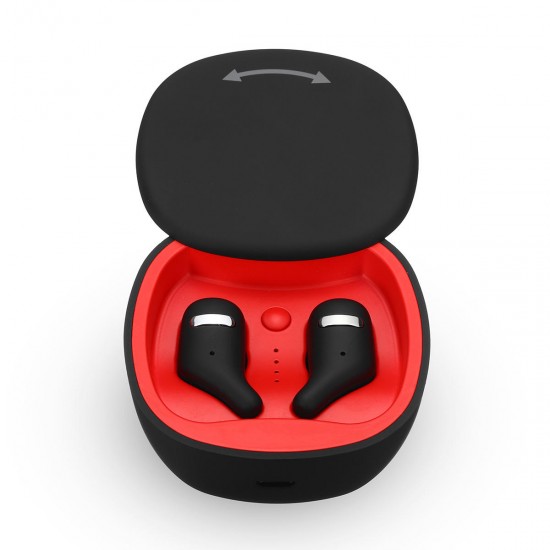 [bluetooth 5.0] Wireless Earphone Bilateral Call Auto Pairing Voice Control Stereo Headphone with Charging Box