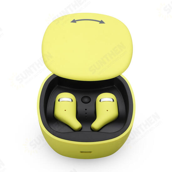 [bluetooth 5.0] Wireless Earphone Bilateral Call Auto Pairing Voice Control Stereo Headphone with Charging Box