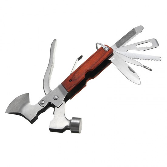 Multifunction Hammer Axe Opener Screwdriver Pliers Tool Kit Emergency Survival Hatchet EDC Tools