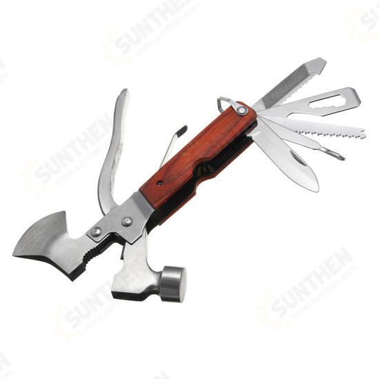 Multifunction Hammer Axe Opener Screwdriver Pliers Tool Kit Emergency Survival Hatchet EDC Tools