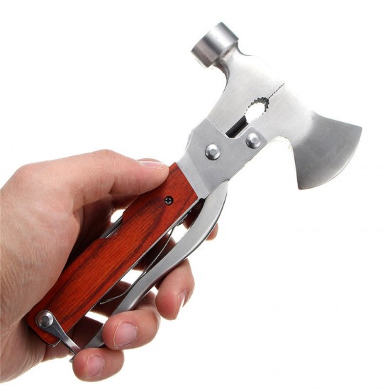 Multifunction Hammer Axe Opener Screwdriver Pliers Tool Kit Emergency Survival Hatchet EDC Tools