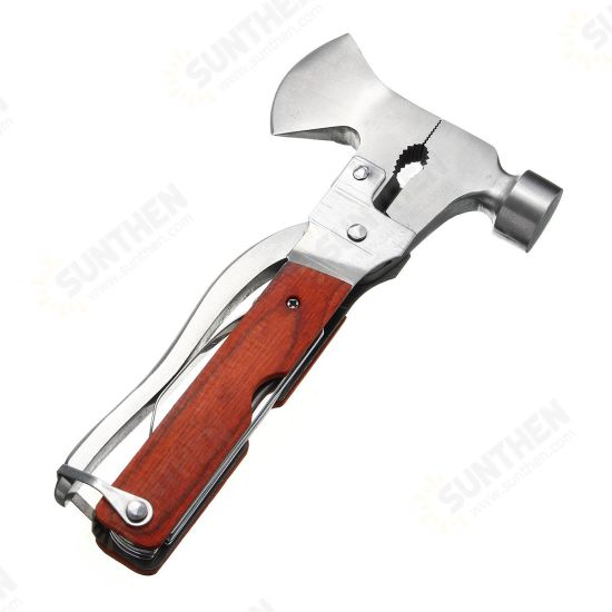 Multifunction Hammer Axe Opener Screwdriver Pliers Tool Kit Emergency Survival Hatchet EDC Tools