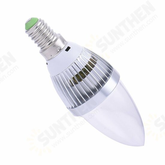 3W RGB+CW+WW Aluminium Candle Like Bulb E27 B22 Base AC85-265V Remote Control