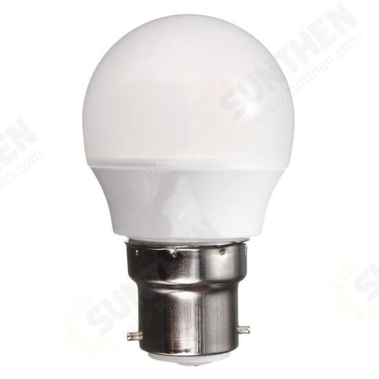 B22 3W Warm White/White AC 220V 8 SMD 2835 LED Globe Light Bulb