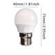 B22 3W Warm White/White AC 220V 8 SMD 2835 LED Globe Light Bulb