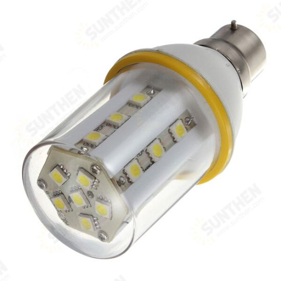 B22 4W Pure White 24 SMD 5050 Energy Saving LED Corn Bulb 220-240V