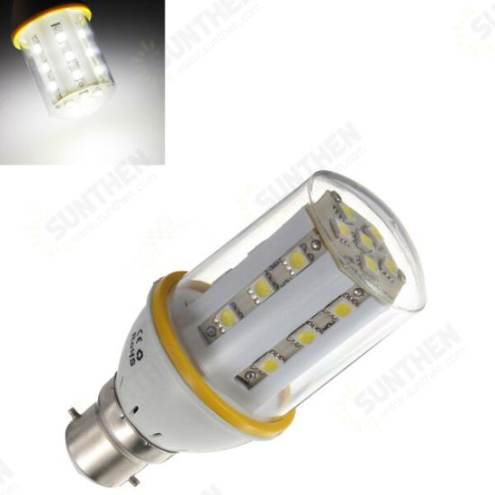 B22 4W Pure White 24 SMD 5050 Energy Saving LED Corn Bulb 220-240V