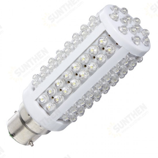 B22 5W 110V Cold White Bright 108LED Corn Lamp Light Bulb