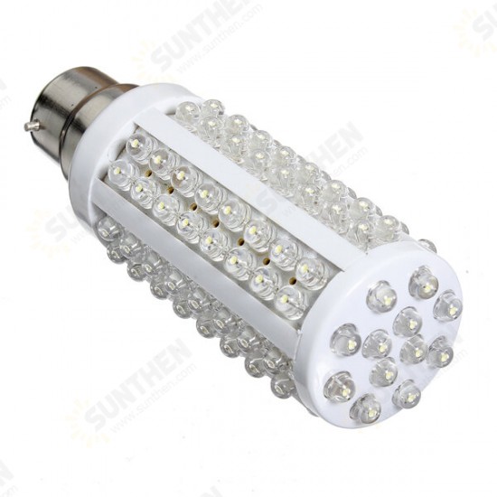 B22 5W 110V Cold White Bright 108LED Corn Lamp Light Bulb