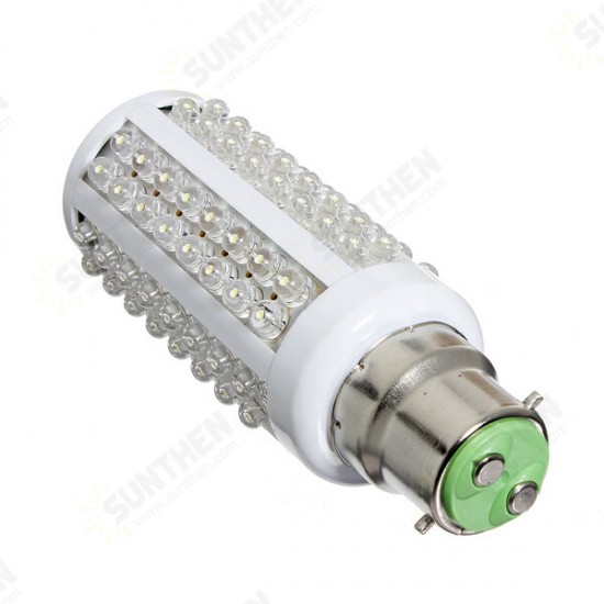 B22 5W 110V Cold White Bright 108LED Corn Lamp Light Bulb