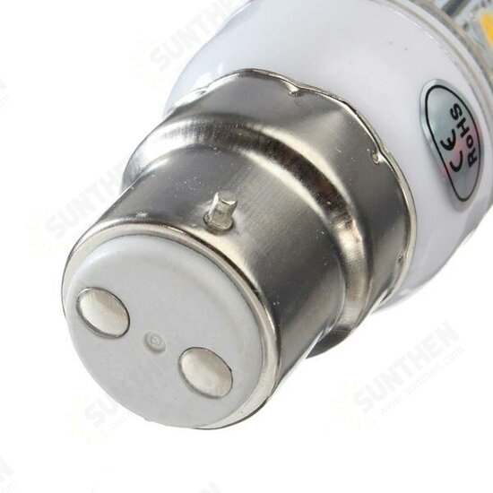 B22 5W 24 SMD 5730 Warm White/White LED Corn Light Bulbs AC 110V