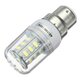 B22 5W 24 SMD 5730 Warm White/White LED Corn Light Bulbs AC 110V