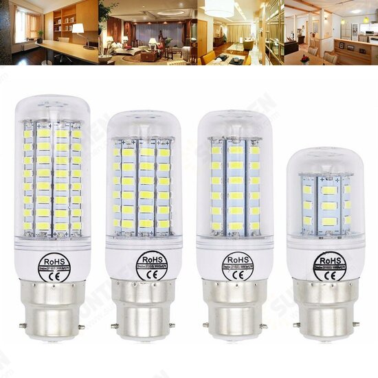 B22 5W 6W 7W 8W 10W 12W Ultra Bright SMD5730 LED Corn Bulb Lamp Chandelier Light AC110V