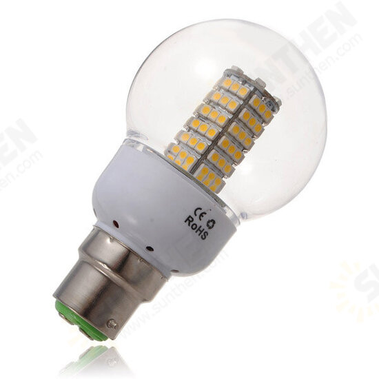 B22 5W Warm White 120 SMD 3528 SinglyFire LED Bulbs AC 85V-265V