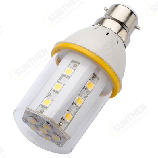 B22 6W 360LM Warm White 24-LED SMD 5050 SinglyFire LED Light Bulb 220V