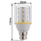 B22 6W 360LM Warm White 24-LED SMD 5050 SinglyFire LED Light Bulb 220V